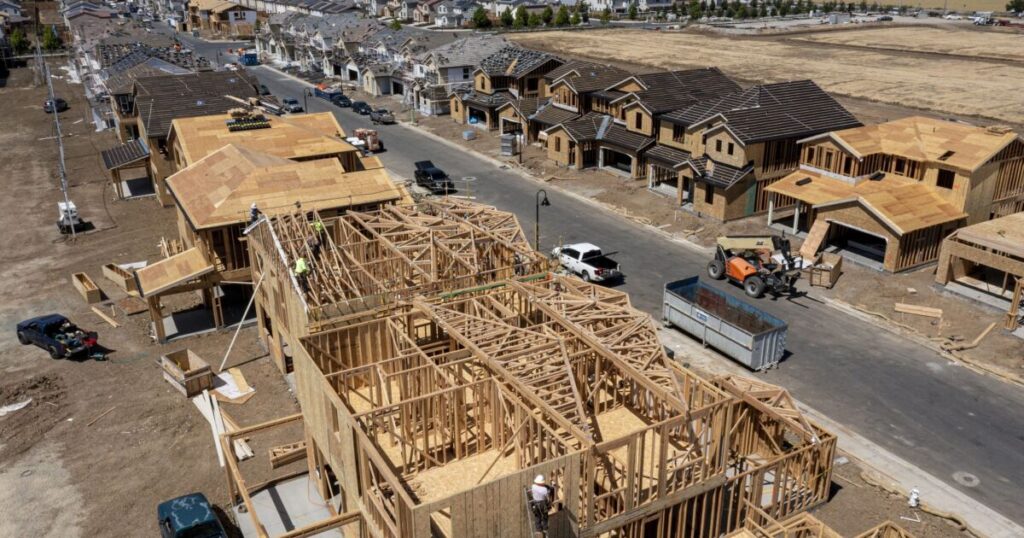 Where, according to NAHB, new homes are being built