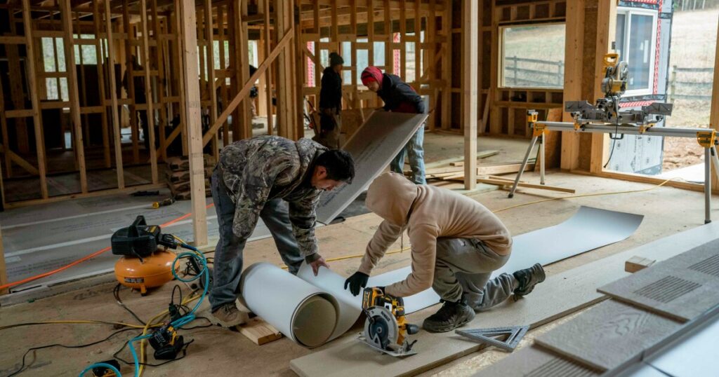 Sentiment among homebuilders is falling for the first time in five months